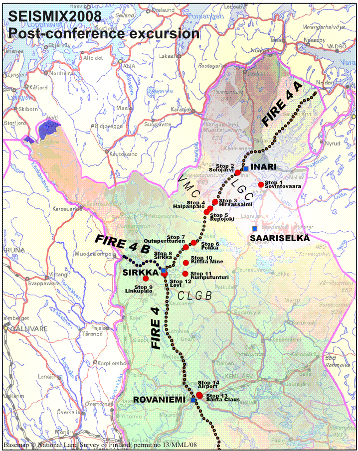 Map of the area